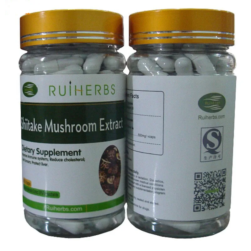 

1Bottles Shiitake Mushroom Extract Lentinus edodes Capsule (500mg x90pcs) Supports Immune Health