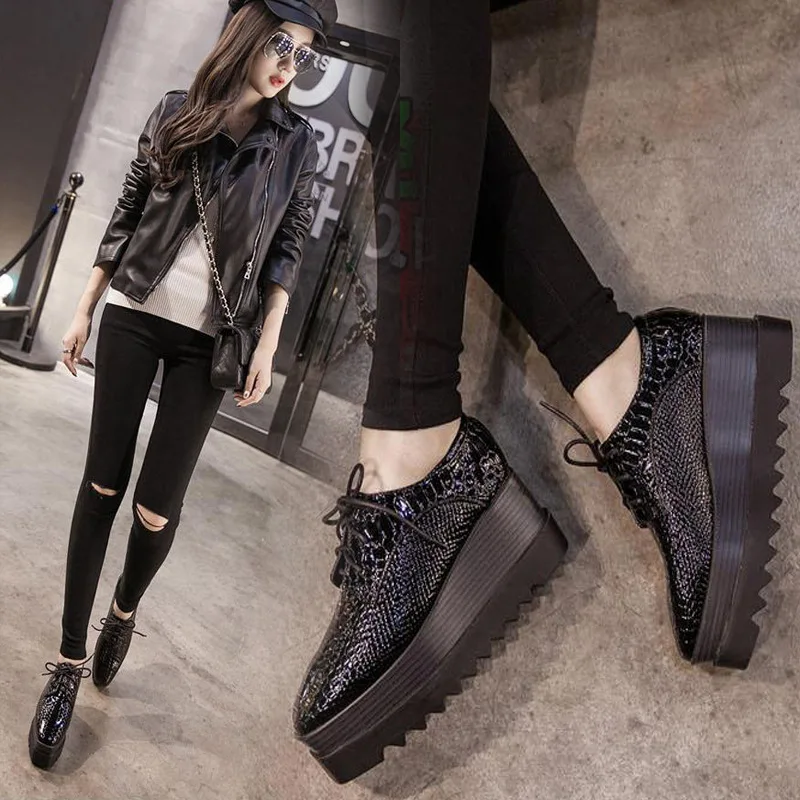 Прямая доставка ботинок для женщин женские туфли-оксфорды лоферы с узором