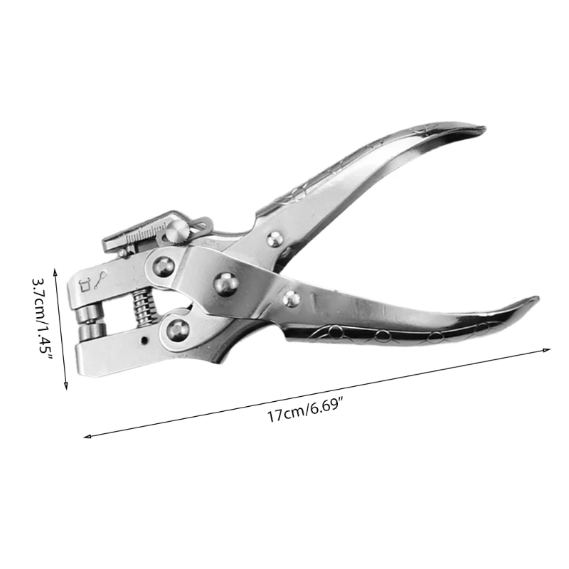 

Grommet Eyelet Pliers 3/16 Inch Eyelet Hole Punch Pliers with 200 Piece Metal Eyelets Easy Press Hollow Grommet Portable P15D