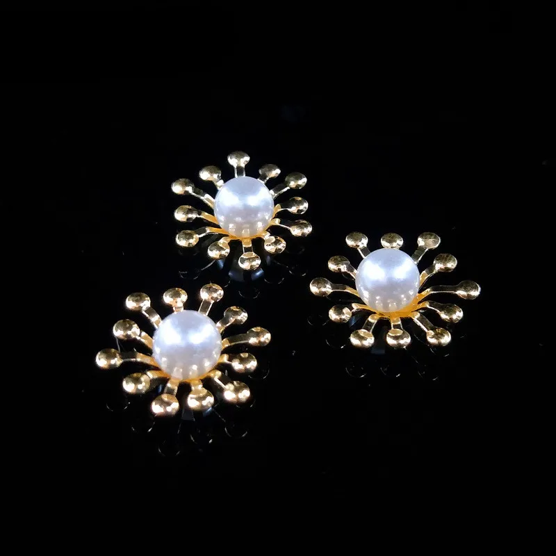 10pcs Metal Flower pearl Bead Caps Diy handmade Hand Made Jewelry Accessories wholesale | Украшения и аксессуары