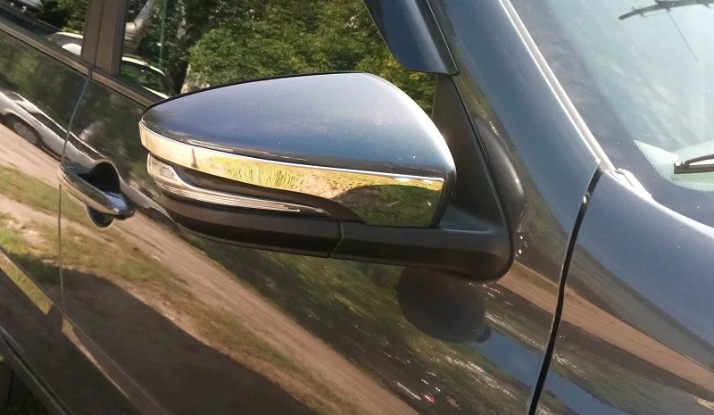 Хромированные накладки молдинги боковых зеркал из нержавеющей стали для Лада Гранта Lada Granta хромированные аксессуары тюнинг кузова