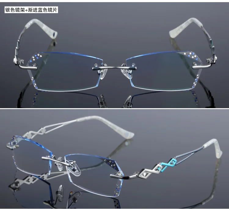 Очки для Для женщин Алмазная резка стекла очки без оправы пользовательских