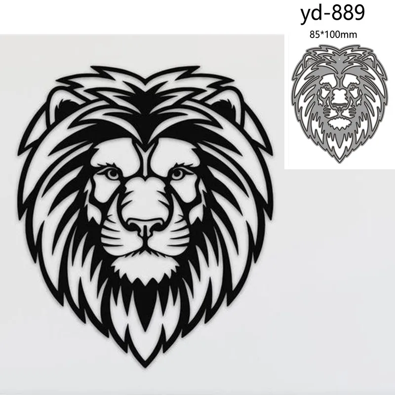 

Metal Cutting Dies Cut Mold animal lion Decoration Scrapbook Paper Craft Knife Mould Blade Punch Stencils