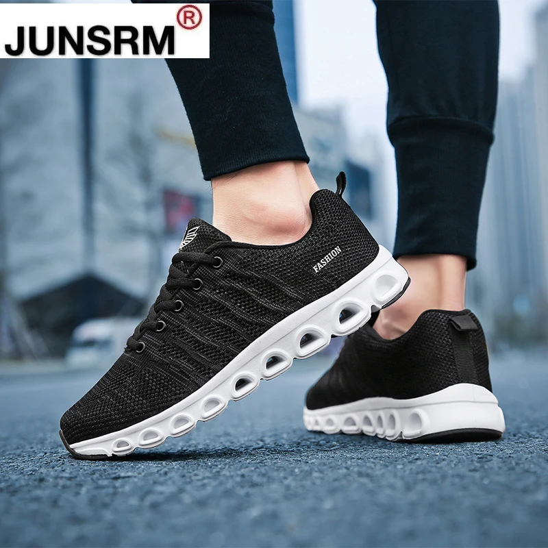 

New 2021 Summer Breathable Fabric Tennis Shoes Comfortable Soft Gym Sneakers Stability Athletic Fitness Sneakers Black Blue Red