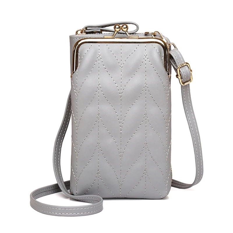 

K5DA Women Small Crossbody Phone Bag Faux Leather Purse Card Holder Wallet Handbag