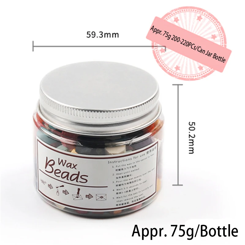 

200PCs Transparent Pearl White Wax Seal for Sealing Octagon Beads Jar Envelope Wedding Packaging Postcard Postage Stamp Stamping