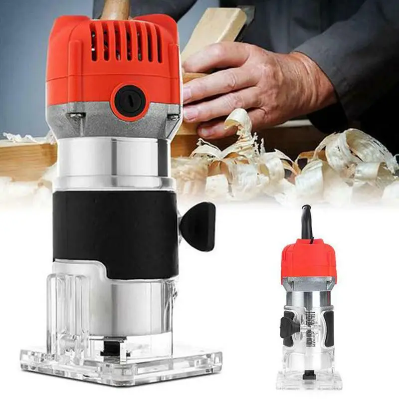 

450W/800W Electric Hand Trimmer Wood Carving Machine Woodworking Manual Engraving Slotting Trimmer Power Tools EU/US/UK/AU Plug
