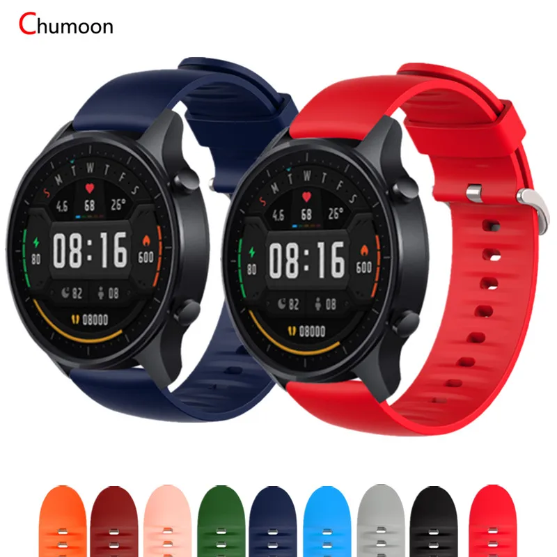 Ремешок силиконовый для часов amazfit gtr сменный Браслет 47 мм Huawei GT 2 46 Samsung s3 frontier galaxy