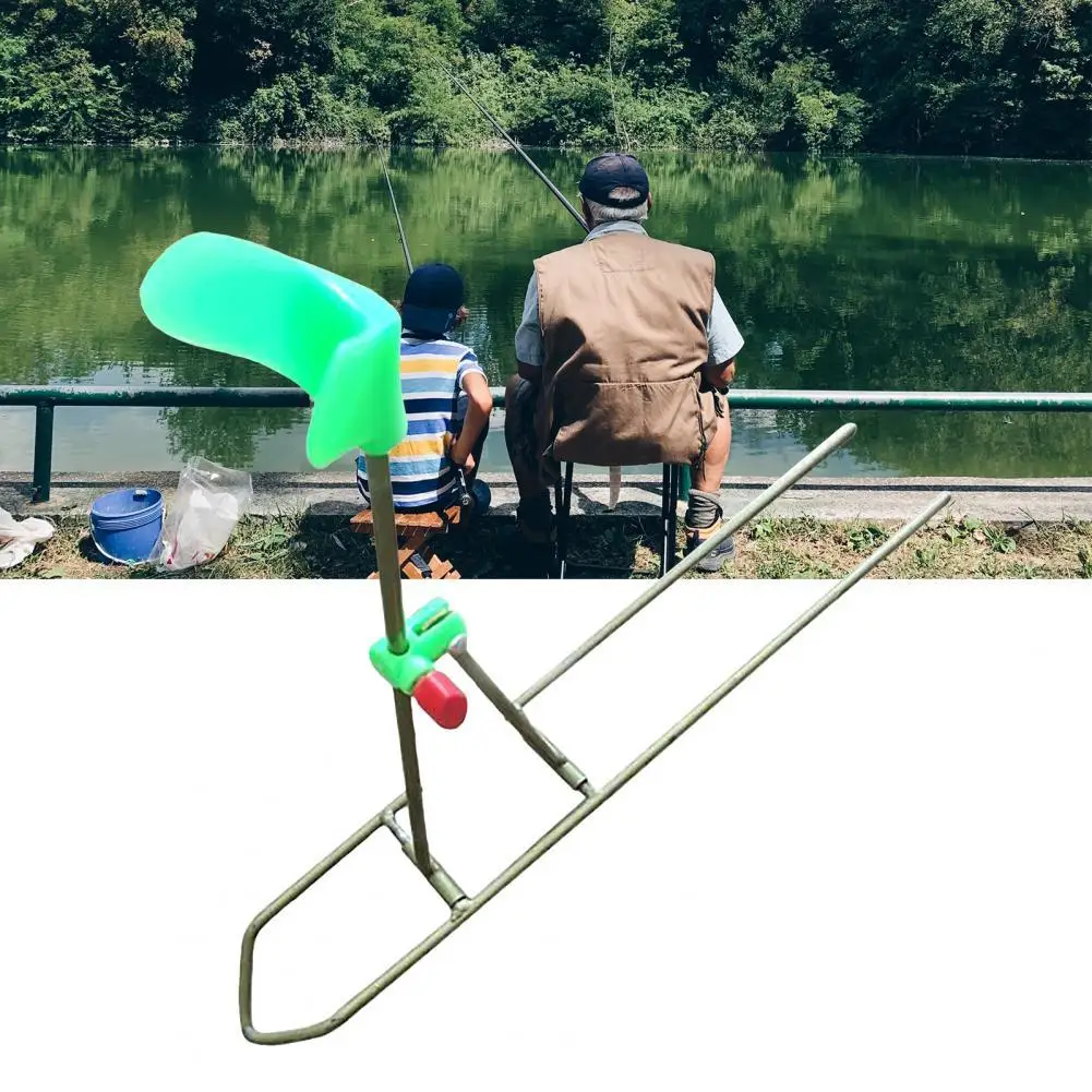 

Versatile U-Shaped Fishing Rod Bracket Simple Metal Adjustable Flexible Fishing Pole Professional Stand Holders for Outdoor