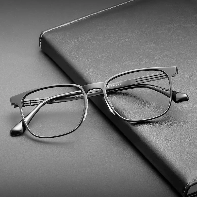 

2021 New Acetate Optical Eyeglasses Frame Men Square Vintage Myopia Prescription Titanium Glasses Frame Male Luxury Eyewear