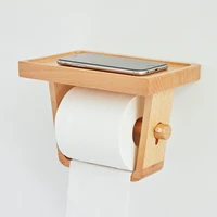 bathroom toilet paper holder household toilet tissue box paper tube wooden simple toilet roll holder