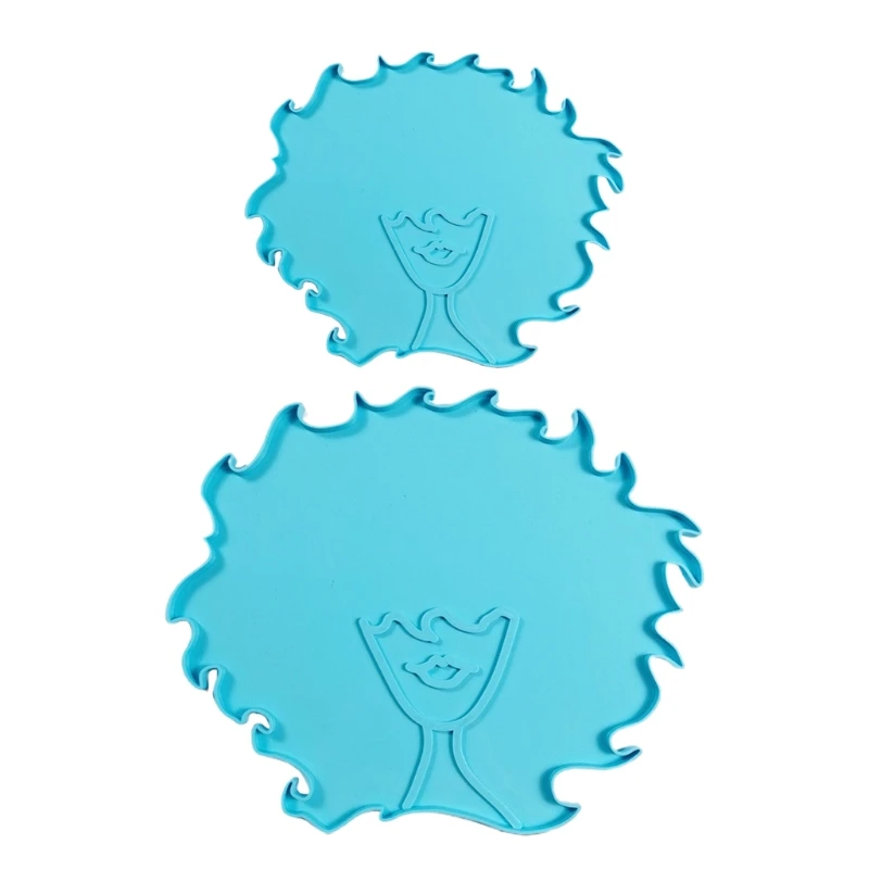 

Lion Head Coaster Tray Epoxy Resin Mold Cup Mat Silicone Mould DIY Crafts Tool N84D