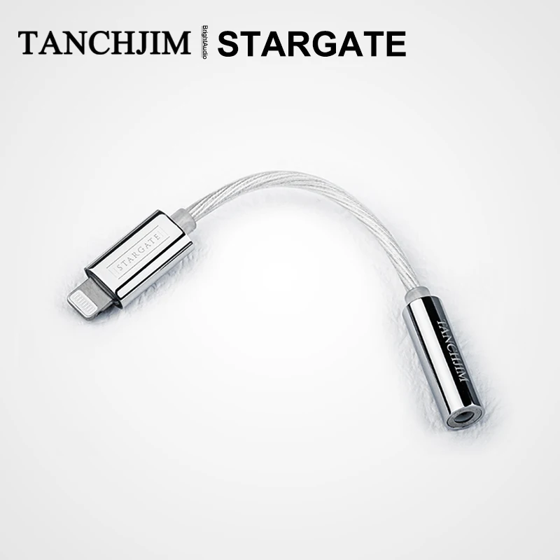 

TANCHJIM STARGATE MFi Lightning to 3.5 Single-end Audio Decoding DAC Cable MFI Certificated Made for iPhone iPad iPod