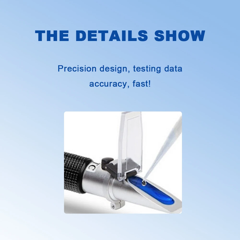 

4 in 1 Engine fluid Automotive Antifreez Refractometer Freezing point Urea Adblue Battery fluid Glass water tester meter
