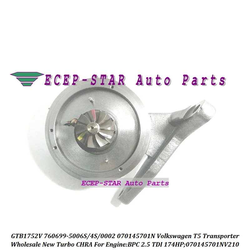 Турбо картридж CHRA GTB1752V 760699 5002S 0004 0002 070145701NX 070145701NV для VW T5 Transporter БПК 2.5L|turbo