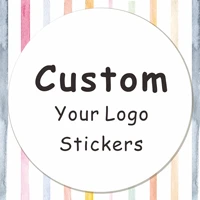500 pcs custom logo sticker labels stickers label wedding birthday baptism party design your own sticker personalized packaging