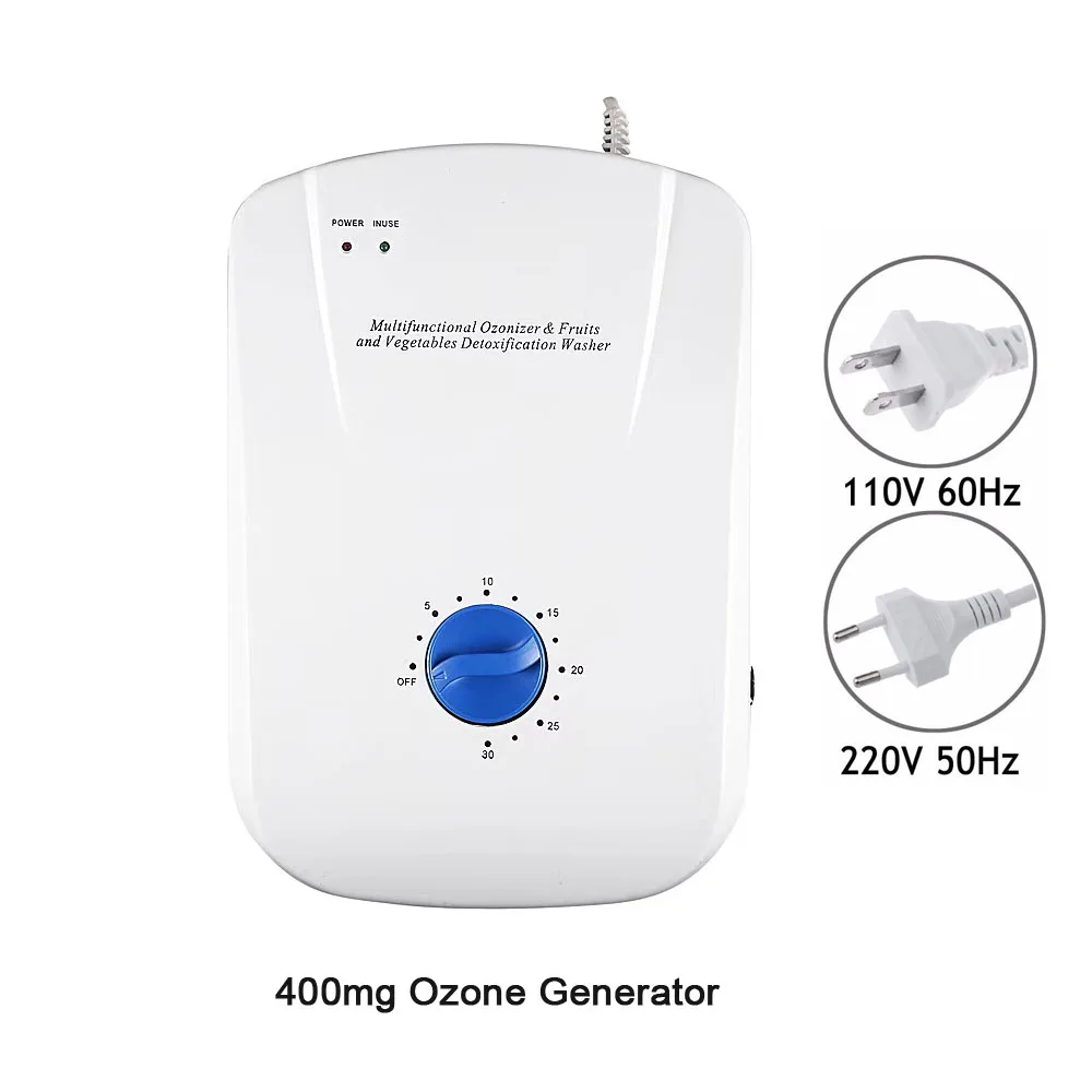 

400mg Ozon Generator Air And Water Ozone Machine Ozone Disinfection Fruit Washing Machine