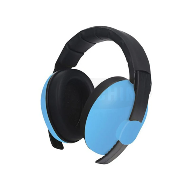 Blue Детские наушники для детей, Обучающие наушники для сна, шумозащитные удобные прочные детские наушники с защитой от шума - Цвет: Blue