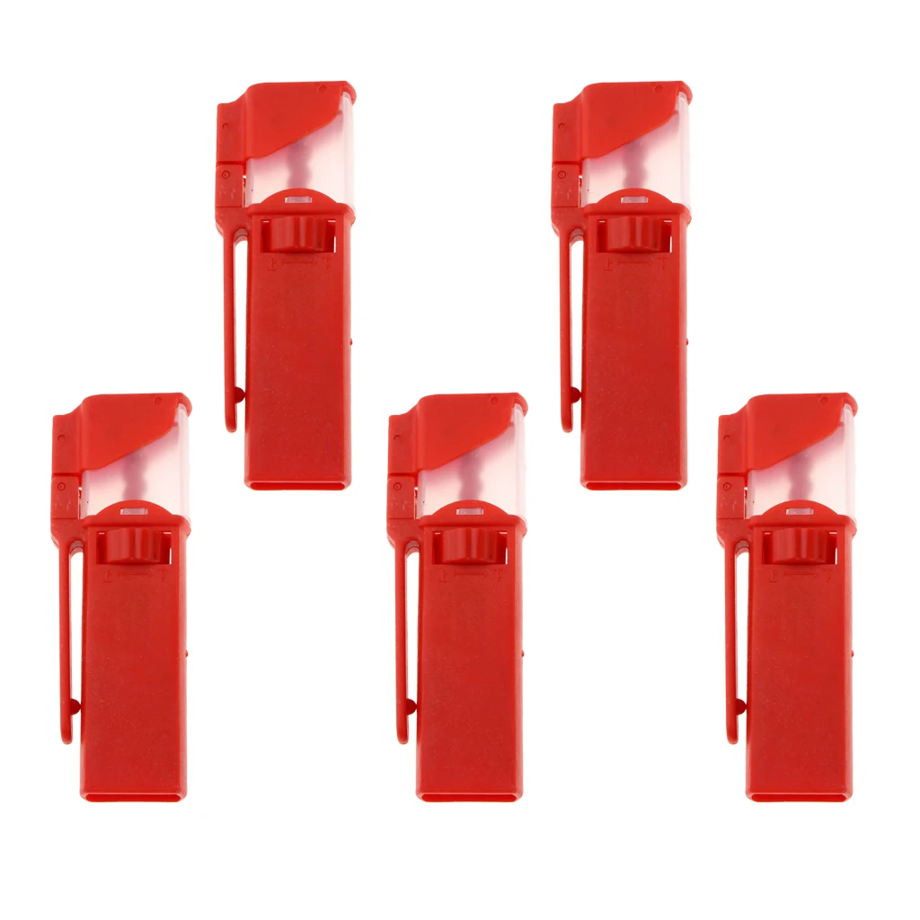 5 шт. зажимы для приманки кровяного червя инструмент наживки с прозрачной