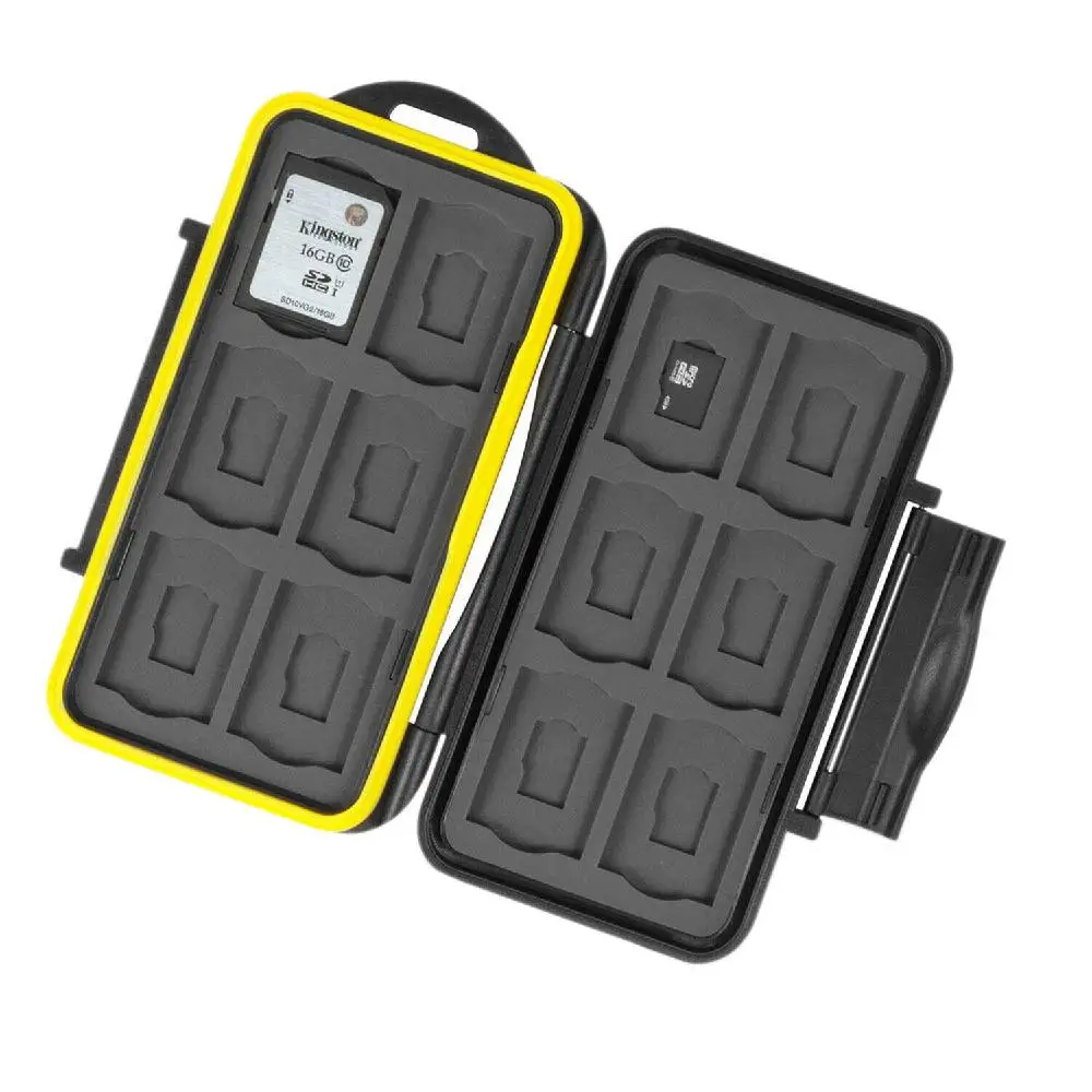 BEESCLOVER Водонепроницаемый флэш-накопитель для 12 SD + Micro TF-карт чехол держателя карты