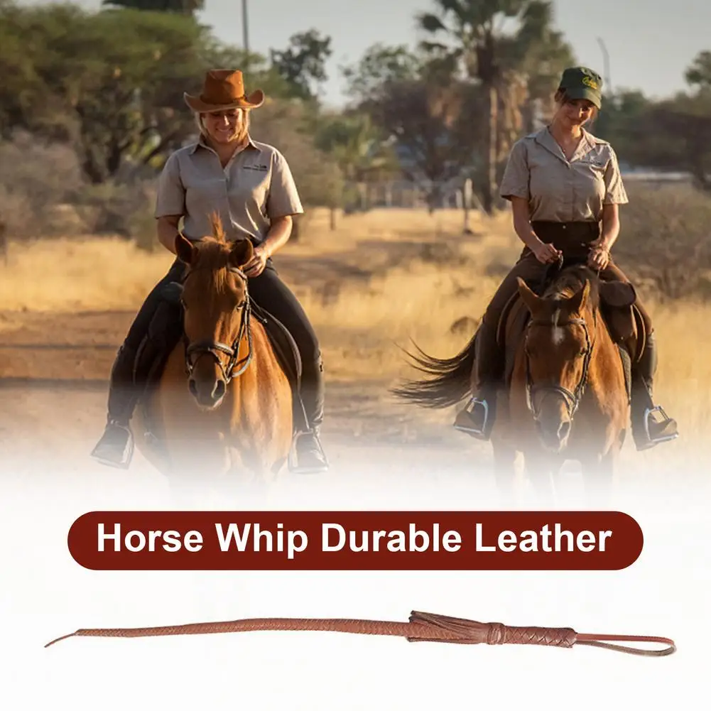 

PU Leather Horse Whip Durable Riding Crop Horsewhip With Comfortable Grip For Horse Riding For Training Equestrian Supplie
