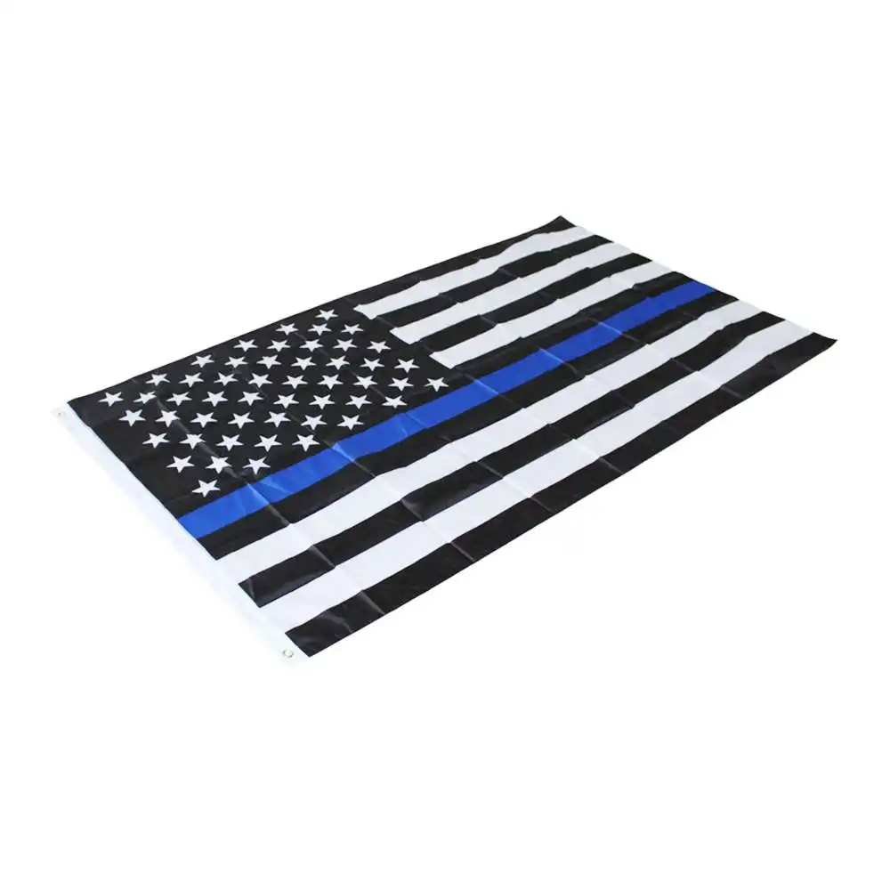 Американский флаг 90x150 см штата Миссисипи с синей линией полицейский Флаг США