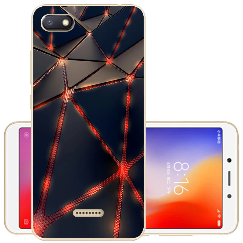 Чехол для Xiaomi Redmi 6A Redmi 6, чехол для Redmi 6A Couqe, Мягкая силиконовая задняя крышка, защитный чехол из ТПУ для Redmi6 6 A, чехол для телефона s - Цвет: 49
