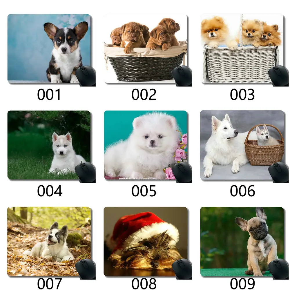 Цветной игровой коврик для мыши с индивидуальным дизайном мягкие коврики собак