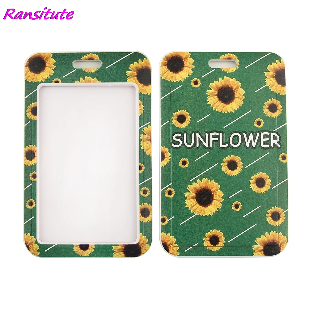 Ransitute R1488 зеленого цвета с изображением подсолнуха Скрытая инвалидности шнурки