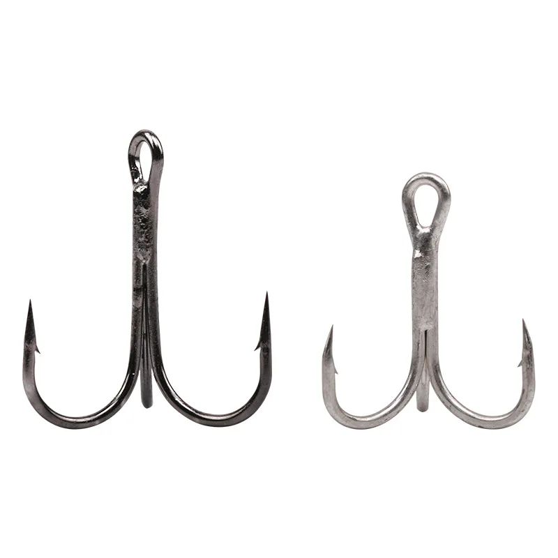 10 шт./лот тройной крючок с отверстием для крови рыболовный бородкой 6/8/10/12
