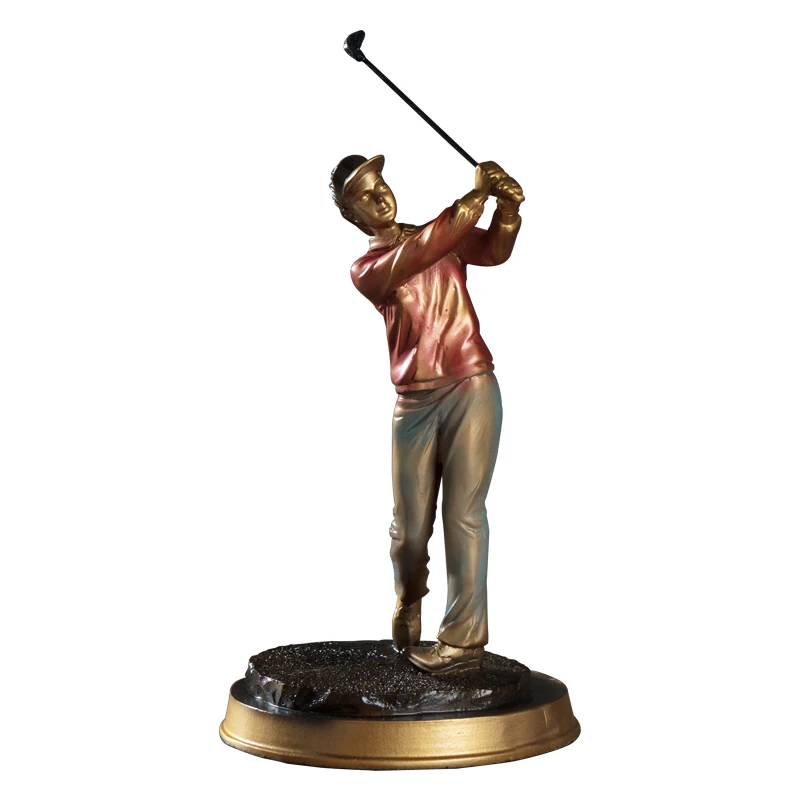 

CREATIVE GOLF FIGURE STATUE CREATIVE OFFICE LIVING ROOM ENTRANCE TELEVISION CABINET FURNISHINGS SCULPTURE ACCESSORIES FURNISHING