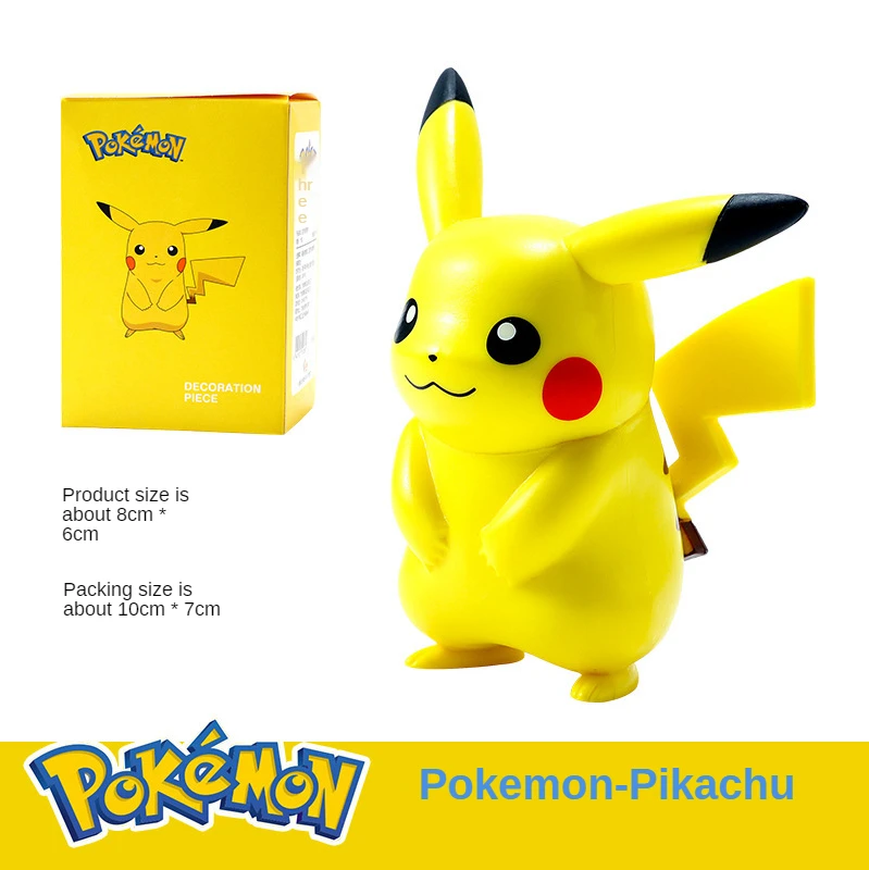 

Pokemon Pikachu Bulbasaur Squirtle Psyduck Pocket Monster Anime Model Children's Toys Pikachu's puppet Birthday Gift