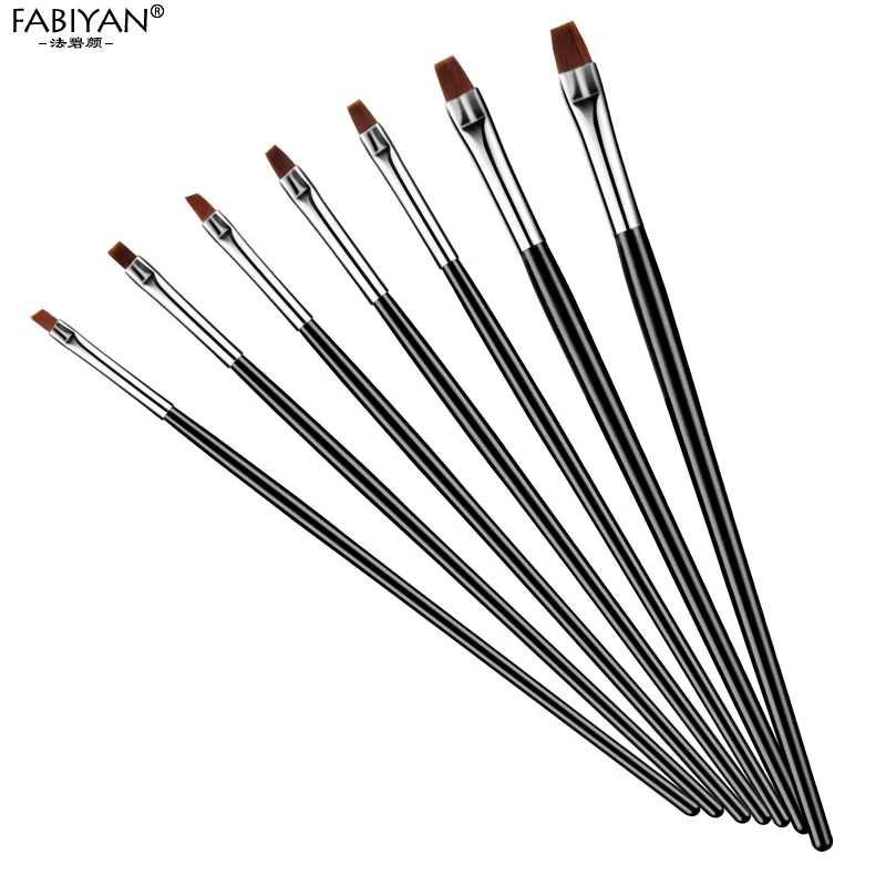 7 шт./набор кисточки для маникюра создания гель лака|Кисти ногтей| |