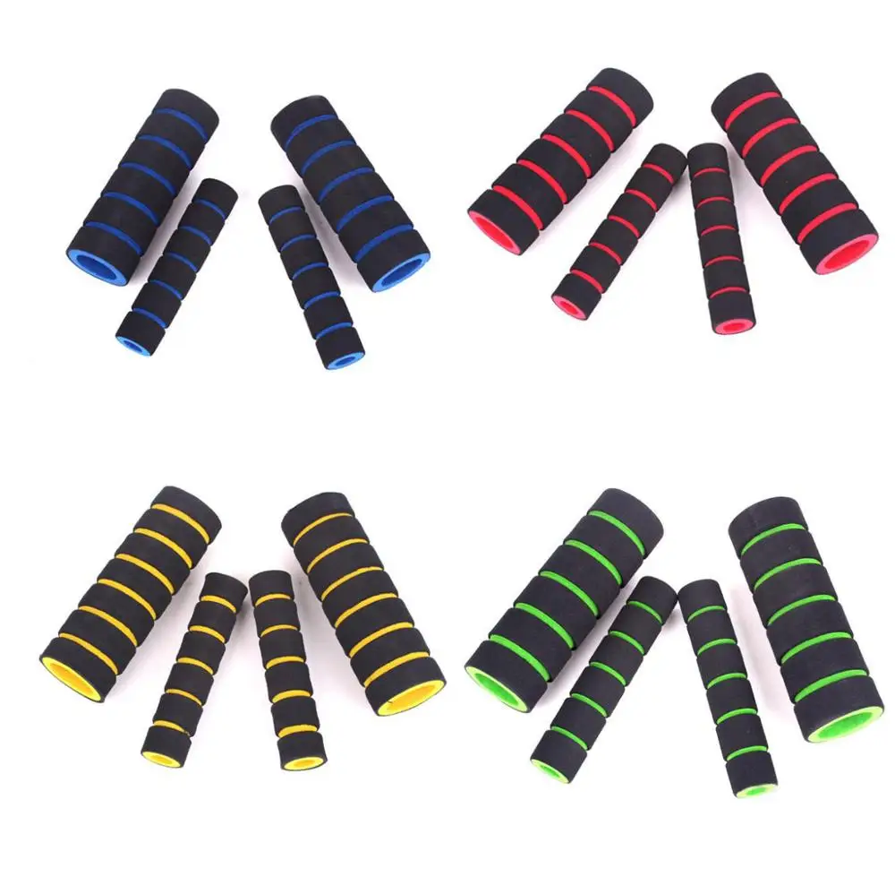 Универсальные Нескользящие ручки для мотоциклов 4 шт./компл. удобная губчатая