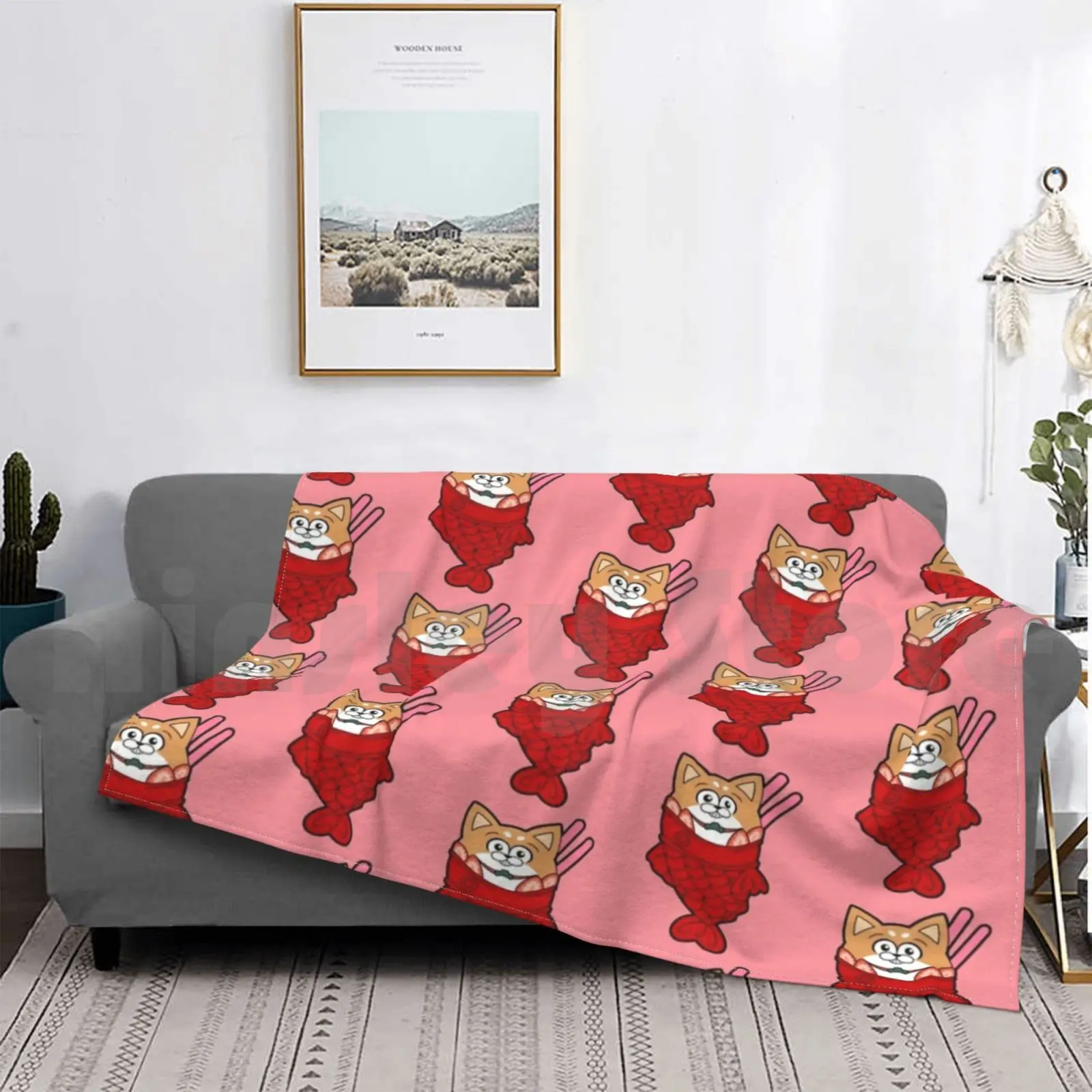 Одеяло Taiyaki Osomatsu для дивана-кровати путешествий San