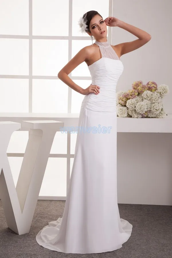 Бесплатная доставка 2016 Формальные платья белый длинный новый дизайн распродажа