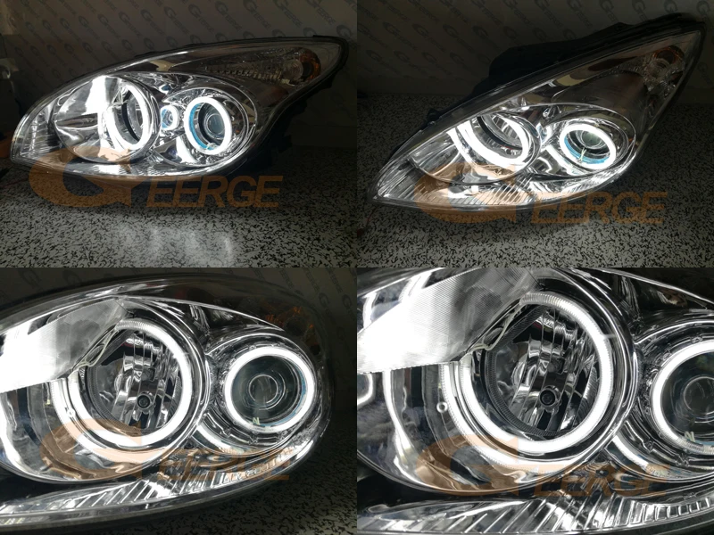 Для Hyundai i30 FD 2007 2008 2009 2010 2011 2012 отличные ультра яркие CCFL ангельские глазки Halo кольца