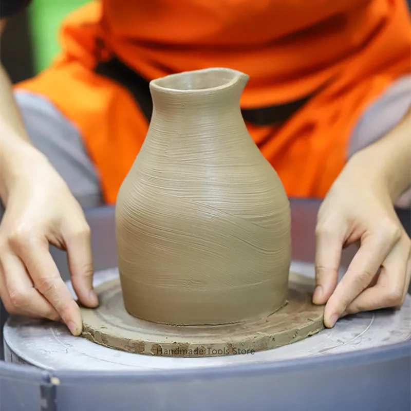 Художественная глиняная посуда круглая плотная доска подложка для поворотного