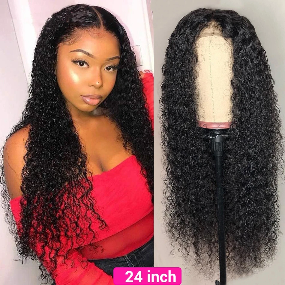 Кудрявые вьющиеся человеческие волосы парик бразильские Remy prepucked с волосами