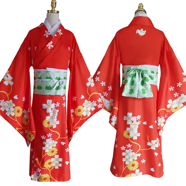 

Кимоно для косплея супер данганронпа 2 Hiyoko Saionji Hiyoko костюм для взрослых женщин оранжевое платье-кимоно женское платье