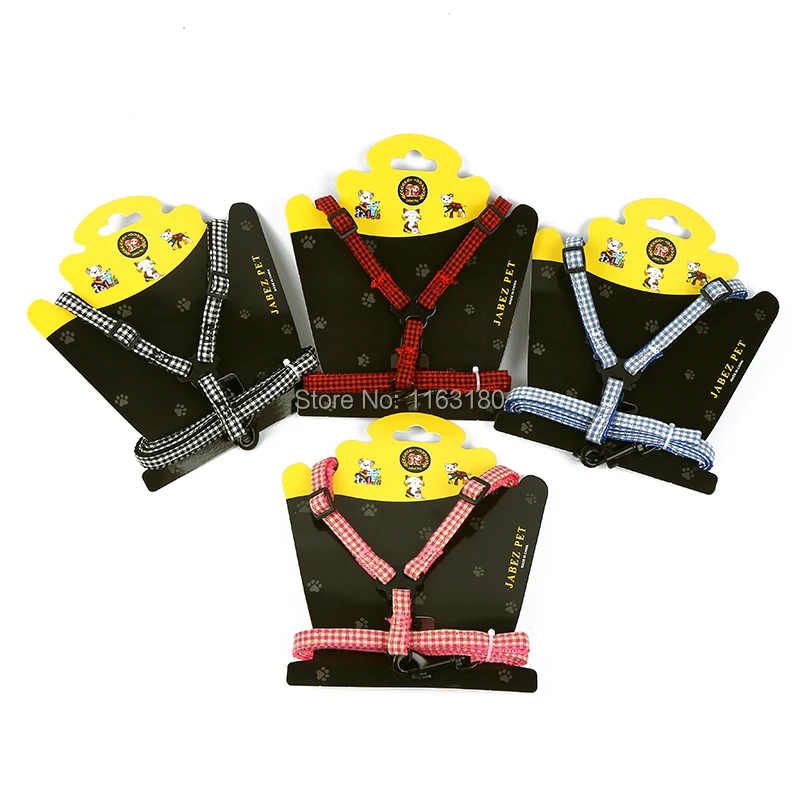 

60 Sets/lot Cat Dog Leash Adjustable Harness Pet Traction Cat Kitten Halter Collar Cat Product Pet Harness Leash