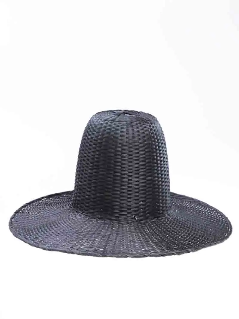 

Hanfu Bucket Hats Bamboo Braided Hat For Women&Men Chinese Ancient Bucket Hats Cosplay Hanfu Fisherman's Hat Black For Men Women