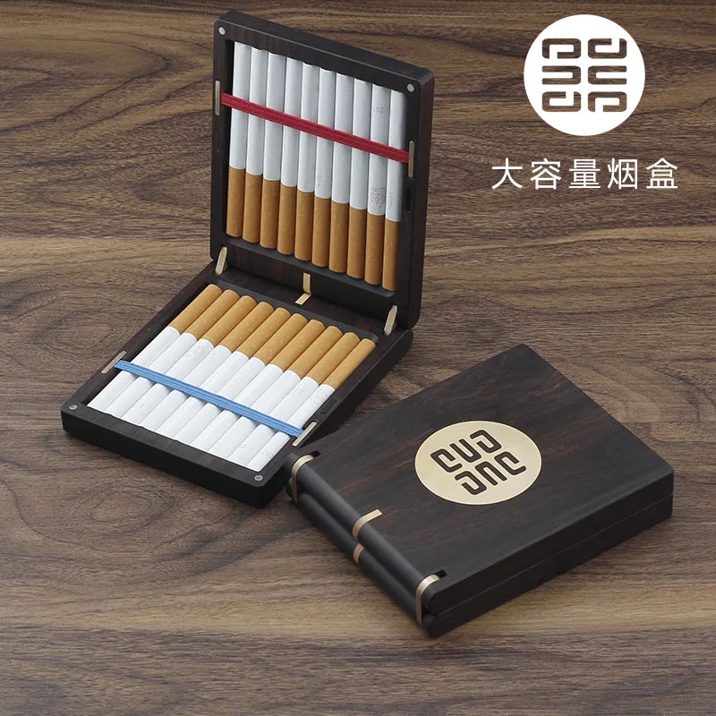 Портсигар мужской портативный деревянный креативный красный сандаловый