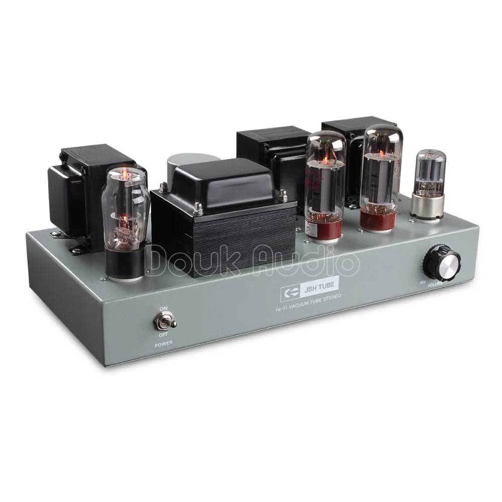 Douk аудио hi-fi EL34 вакуумный ламповый усилитель, одноконцевый стерео Настольный усилитель мощности класса A
