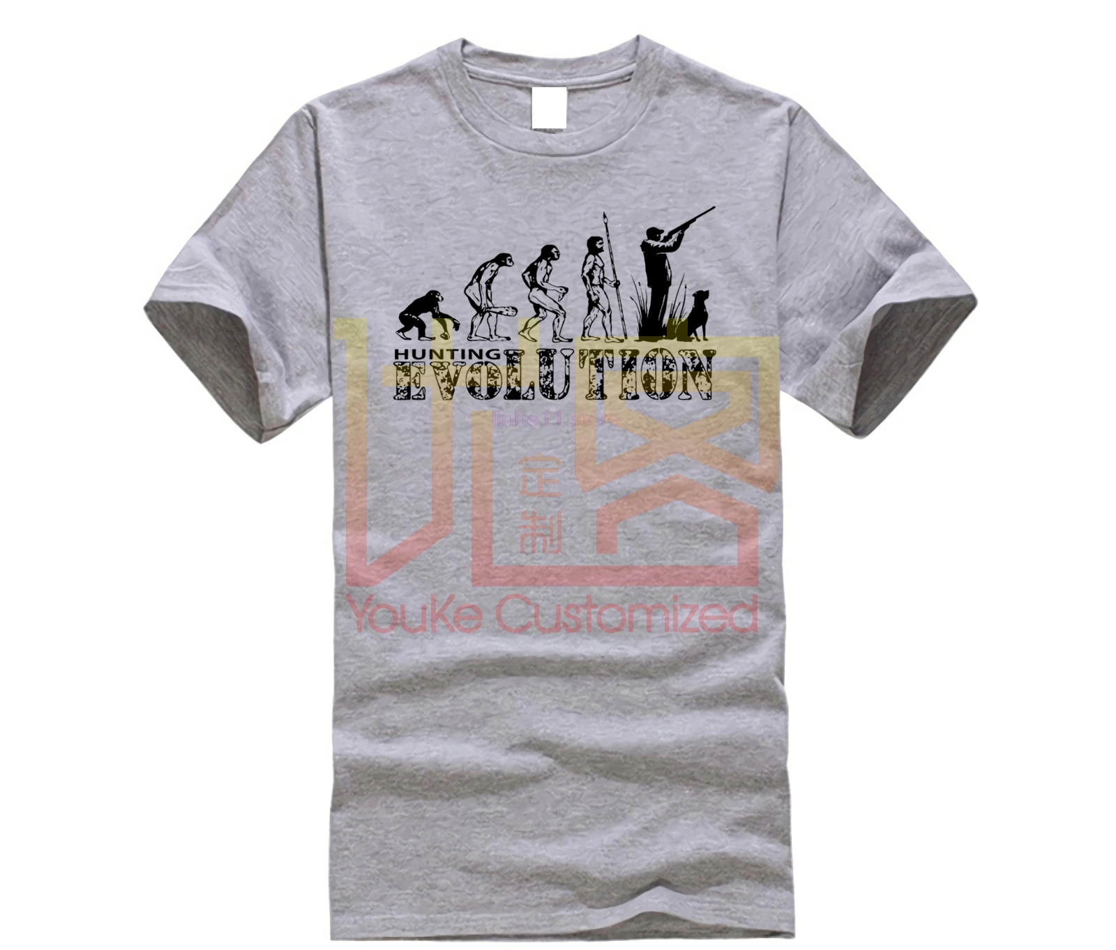 Мужская забавная футболка Hunt ING Evolution охотник на глину новые футболки Забавные