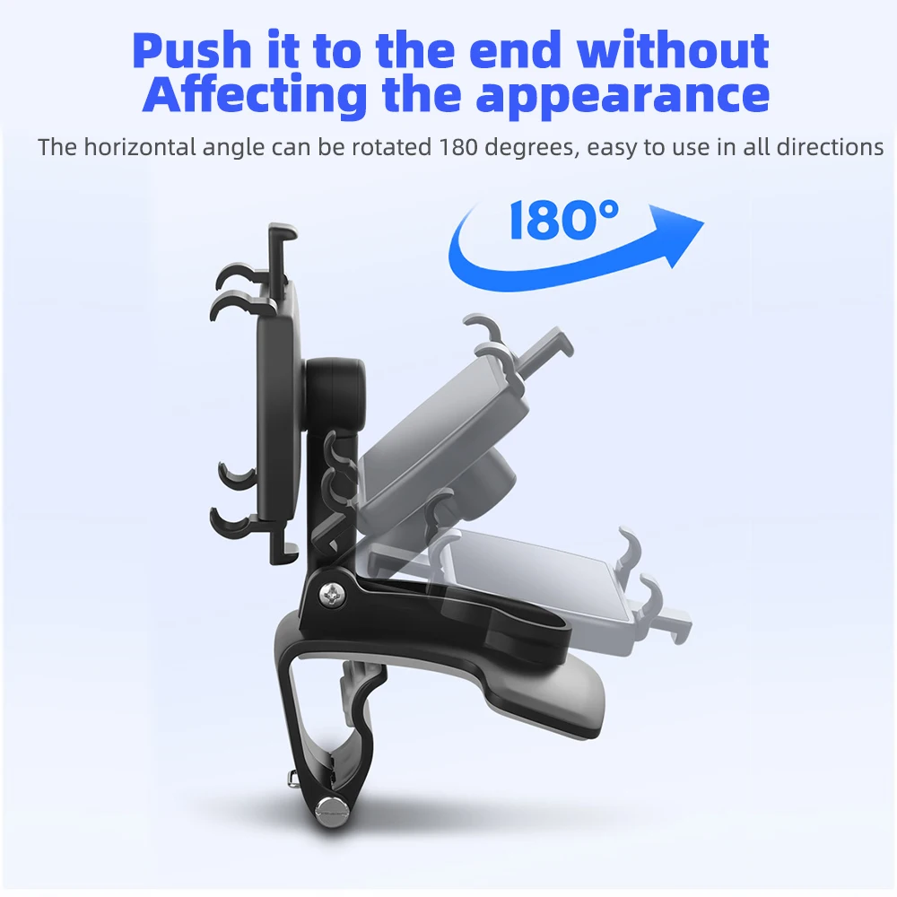 360 degree dashboard car phone holder in car gps navigation bracket mobile phone rearview mirror sun visor multifunction stands free global shipping