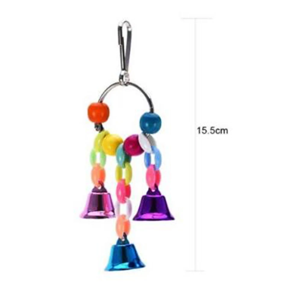 Красочные игрушки для попугаев подвесная цепочка моста искусственные животные |