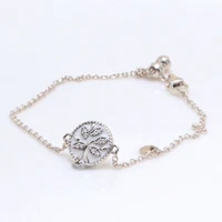 authentic 925 sterling silver pan bracelet creative life tree stretch classic bracelet fit diy charm women jewelry