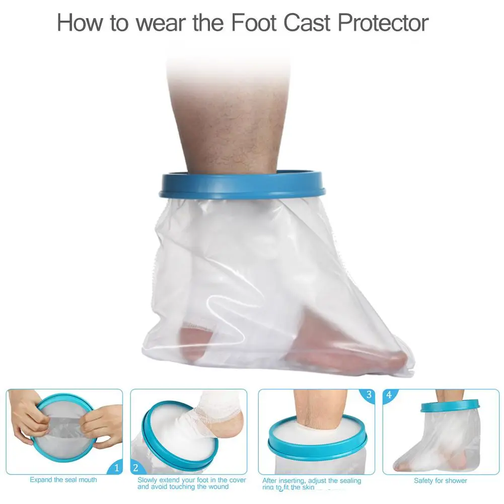 Водонепроницаемый Литой чехол для ног протектор душевой ванны