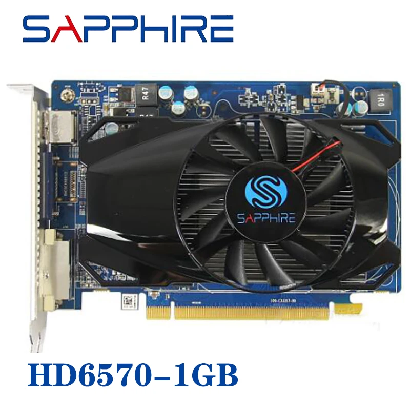 Видеокарта SAPPHIRE HD6570 1 ГБ для AMD GPU Radeon HD 6570 GDDR5 бит графические карты ПК